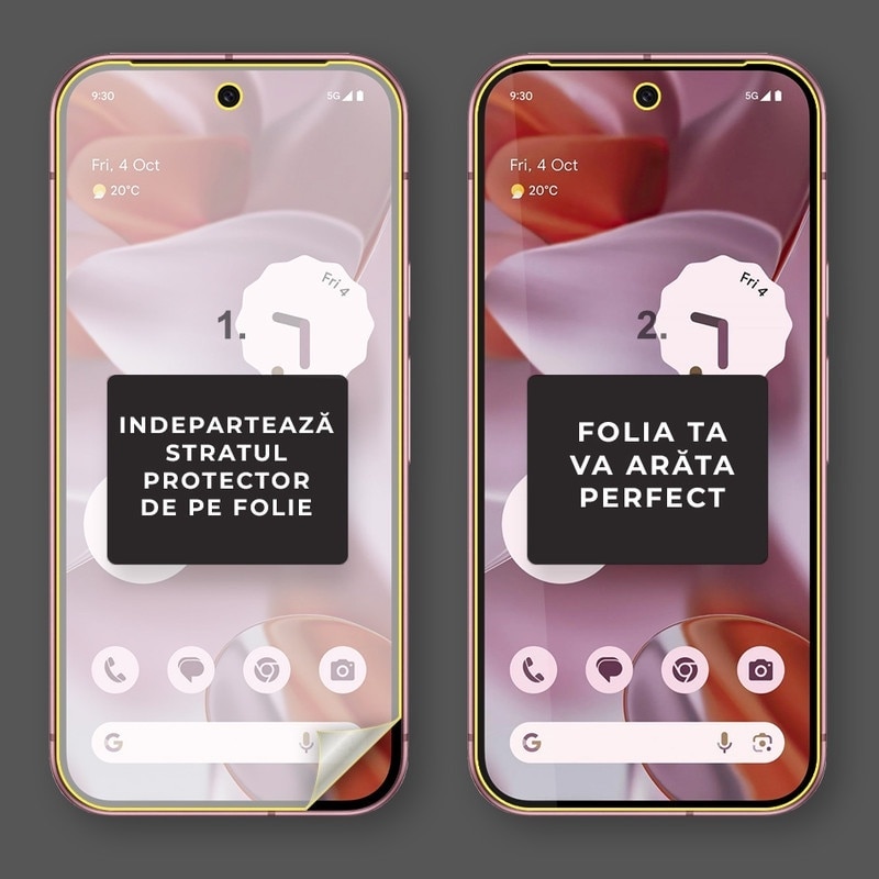 Folie Silicon Ecran pentru Xiaomi Redmi Note 15 Pro+ 5G, Silicon Hydrogel Regenerabil, Flexible Hydro-Crystal, Protectie Completa, Full Glue, Instalare usoara, Set complet pentru Instalare