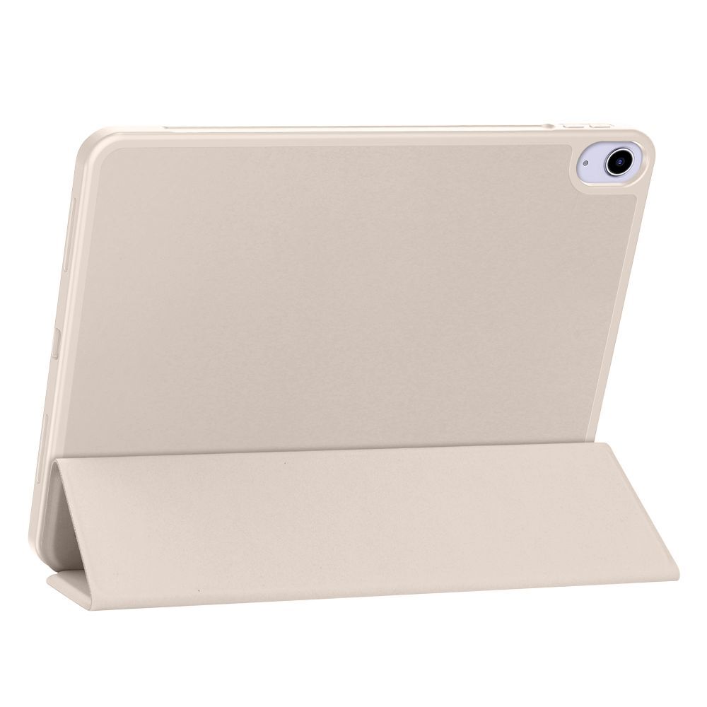 Husa pentru tablete compatibila cu iPad Air 7 (2025, M3, 11 inch) - husă inteligentă de culoare nisipie cu suport pentru creion