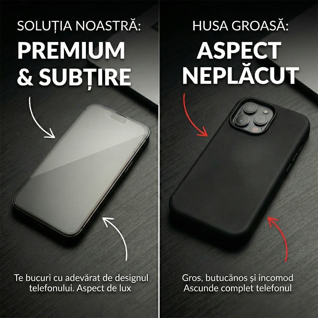 Folie Mata Protectie Fata Hydrogel TPU, Premium pentru iPhone 16, Full Cover 360, Finisaj Mat Anti-Amprente, Auto-Regenerare, Protectie la Socuri si Zgarieturi, Ultra Slim, Montaj Usor Rapid, SIlicon Transparent Mat, Alikommerce AK