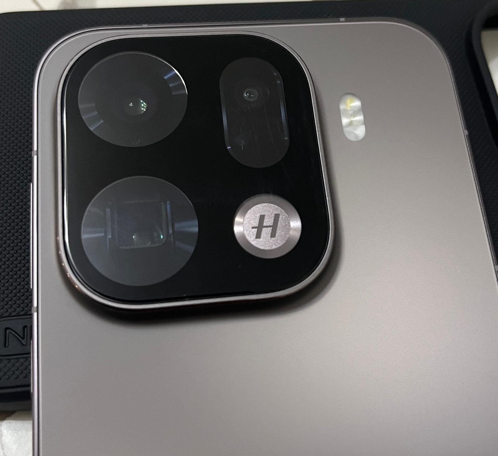 Set 2x Sticla camera foto Bizon Glass Silk Lens pentru Oppo Find X9 Pro, Negru