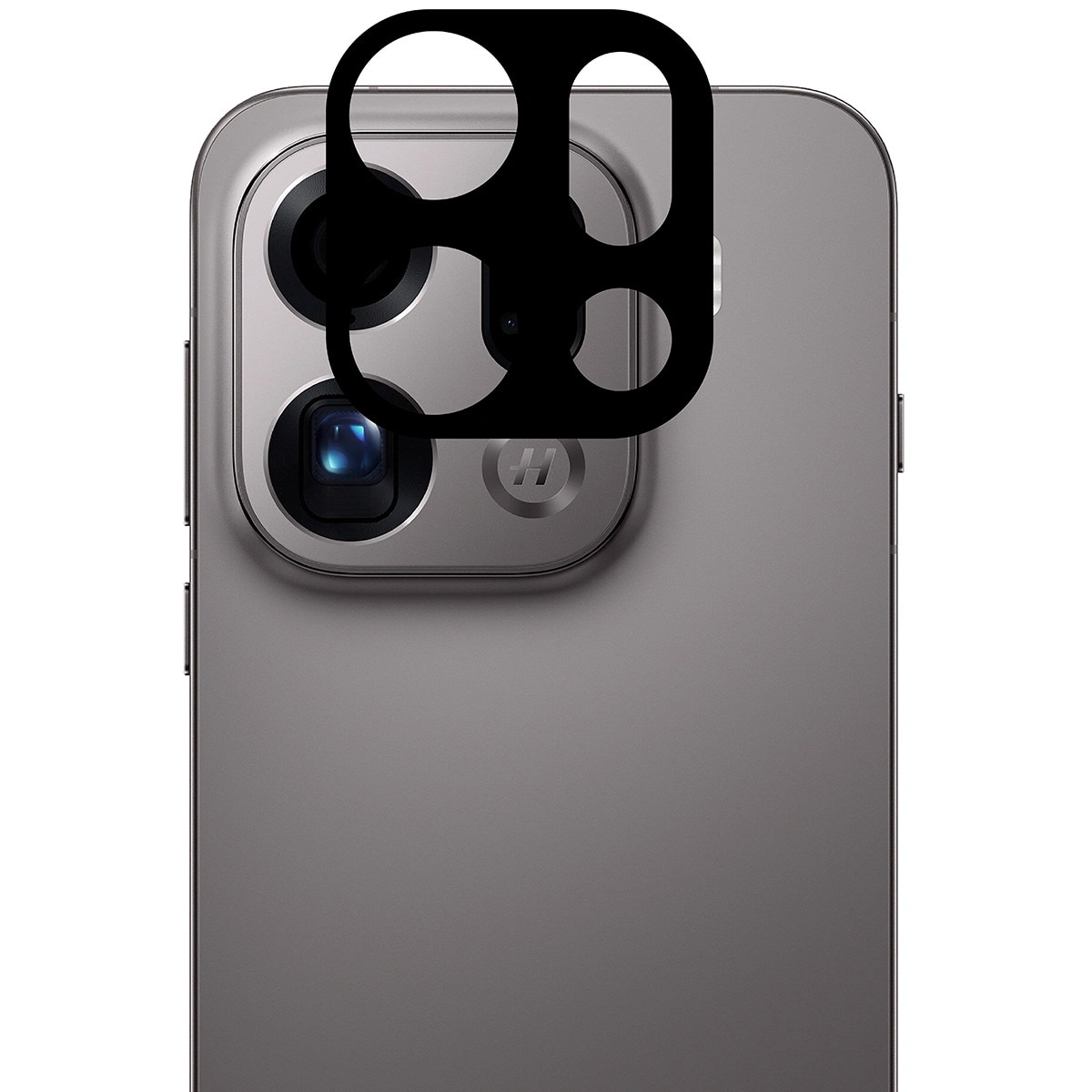 Set 2x Sticla camera foto Bizon Glass Silk Lens pentru Oppo Find X9 Pro, Negru
