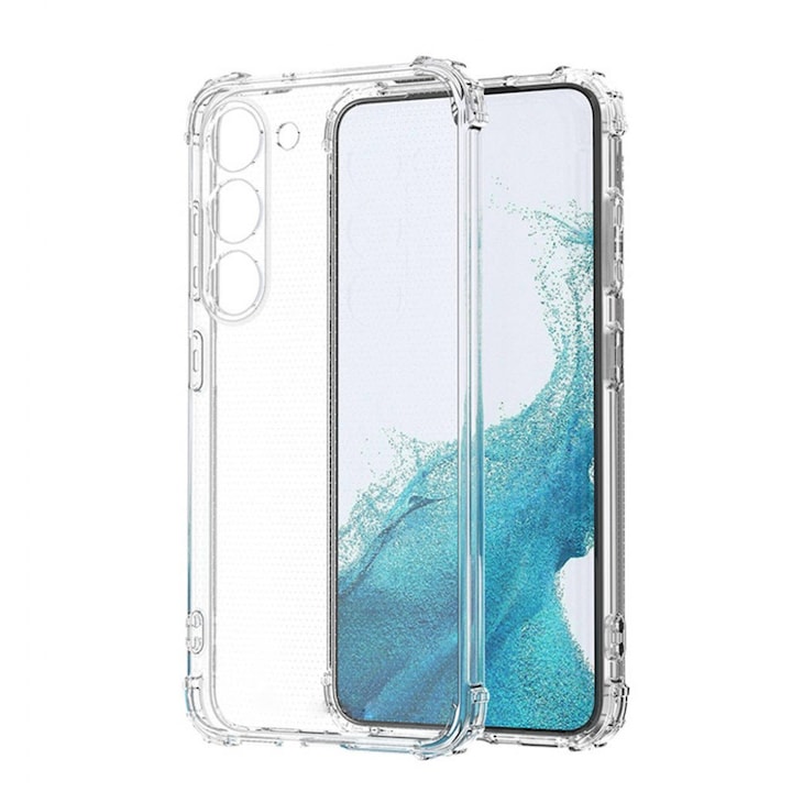 Husa compatibila Samsung Galaxy S24 Plus 5G (S24+ 5G), Antisoc, transparenta