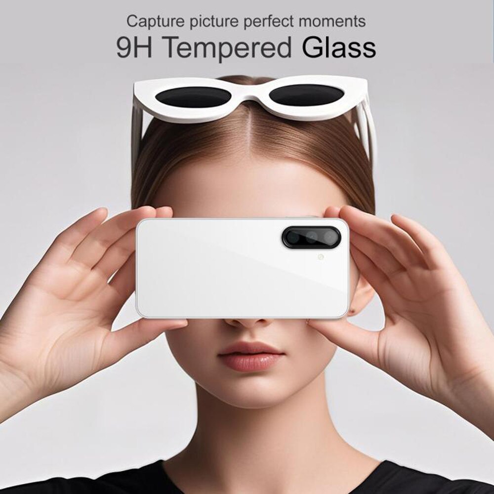 Folie camera pentru Samsung Galaxy A17 5G, SKYDDAR INNOVATION, Camera Glass Negru, set cu sticker