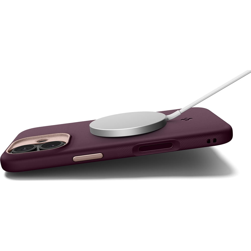 Husa, Spigen Nano Pop Mag pentru iPhone 17, Bordo-Roz