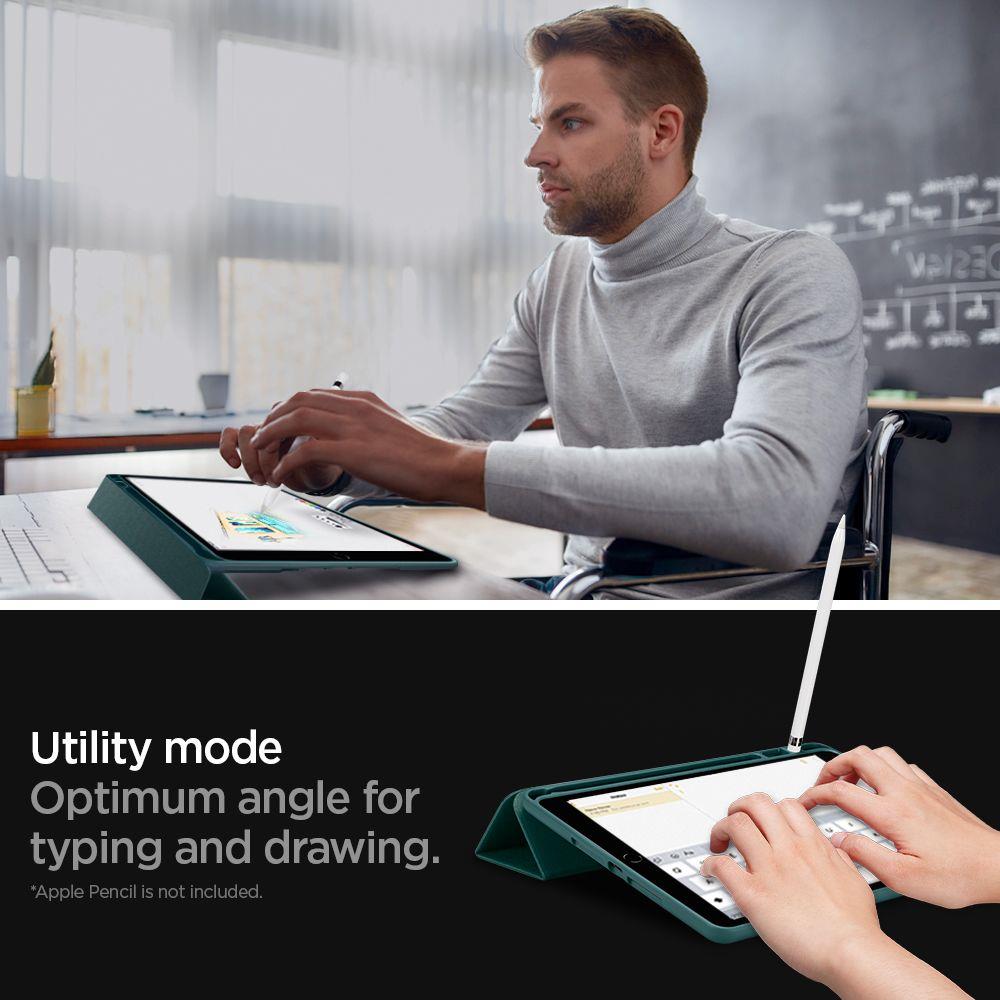 Husa iPad 10.2 inch 2019 Spigen Urban Fit Verde