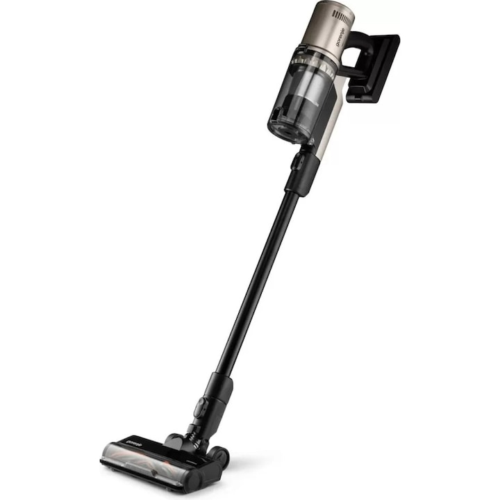 Aspirator vertical Gorenje SVC259441NFGO, display LED, filtru H13, iluminare LED, baterie Li-ion, maro