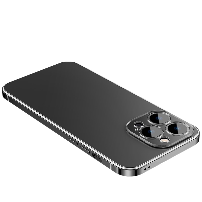 Carcasa Protectie Spate Cellara Colectia Mettalic Pentru iPhone 14 Pro - Gri