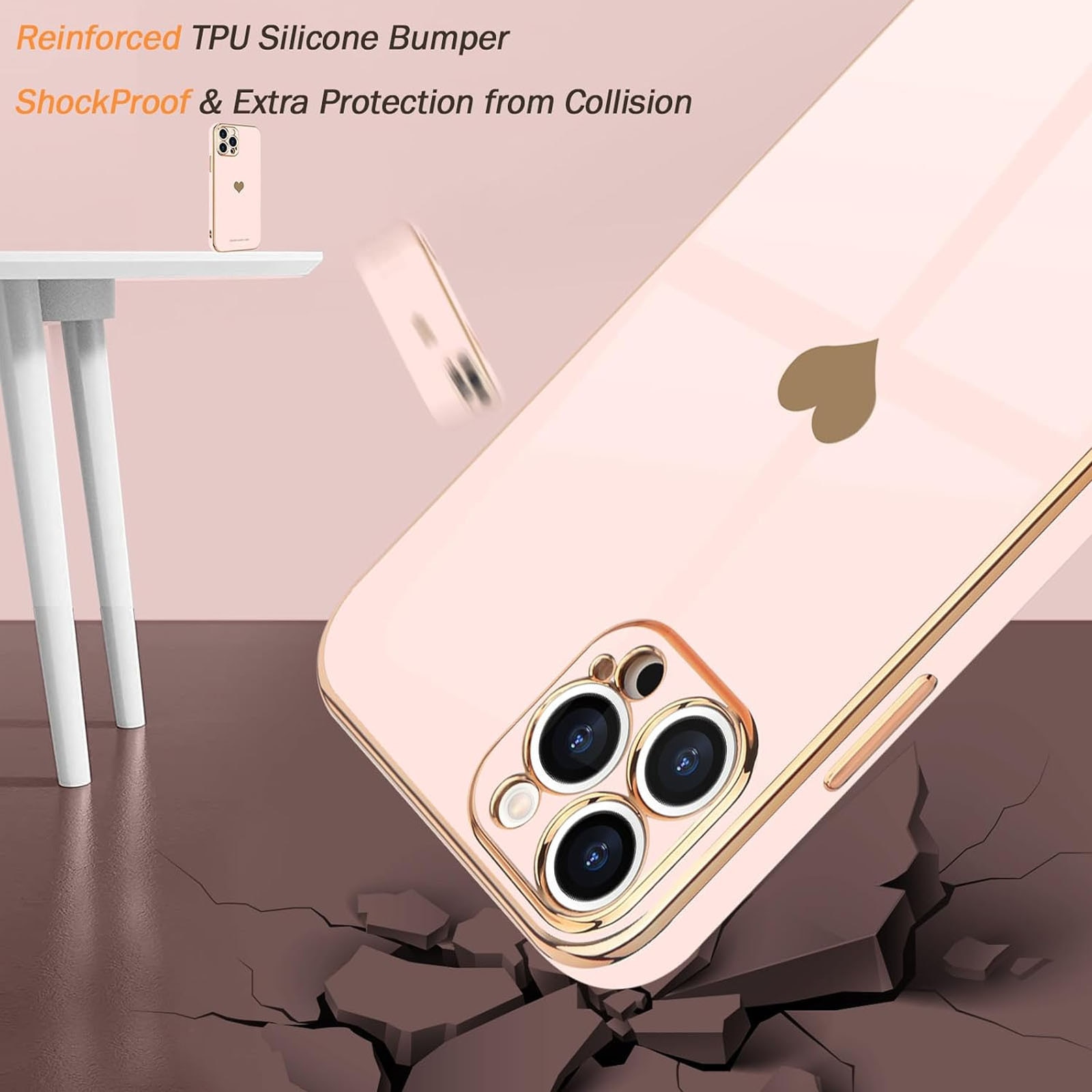 Husa telefon compatibila iPhone 16 plus, Hggzeg, Husa protectie, Antizgarieturi si rezistent la socuri, Margini ridicate pentru protectia ecranului, Protectie Camera, Usor de instalat, TPU, Negru