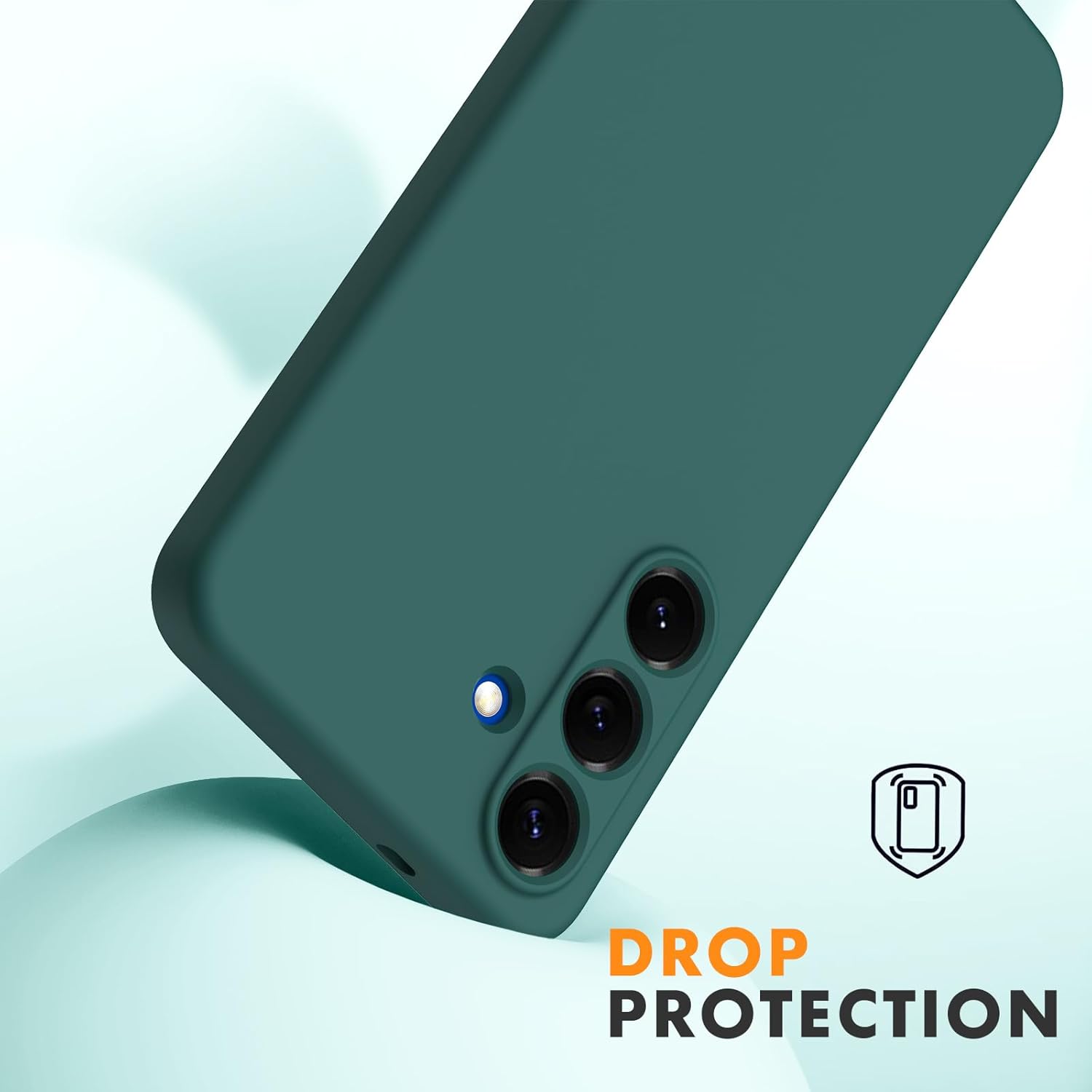 Husa Soft Touch, slim, ALC Mobile, anti soc, compatibila cu Samsung Galaxy A56, Verde Inchis Tpu