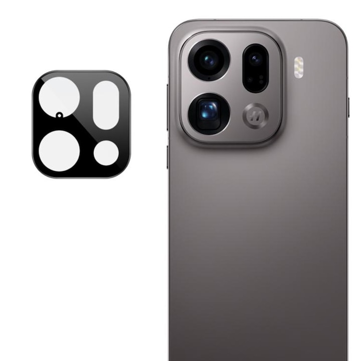 Folie Camera Daden din sticla pentru Oppo Find X9 Pro, Full Cover, Protectie Profesionala, Ultra Rezistenta, Calitate Premium, Negru