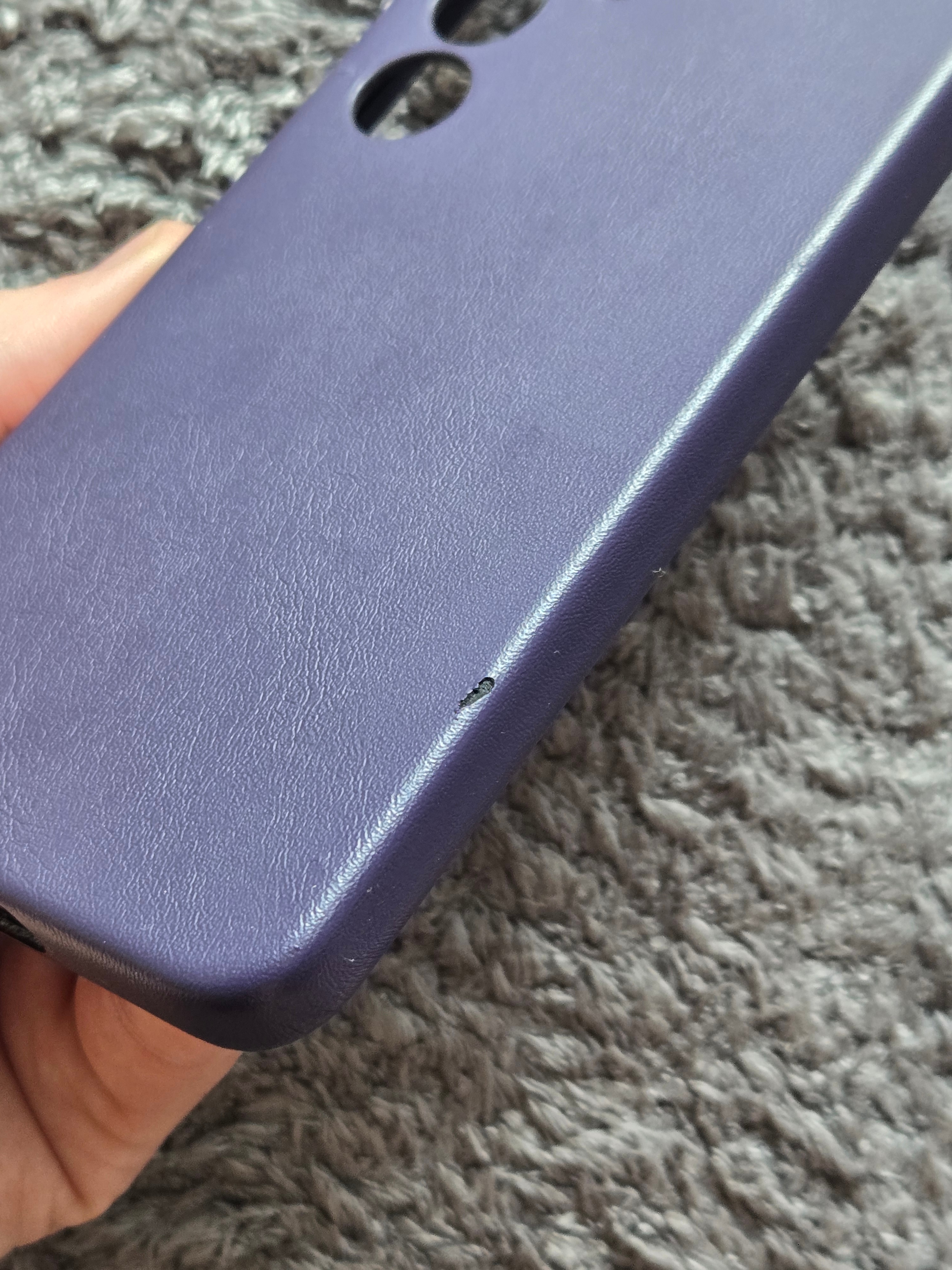 Husa de protectie Samsung Vegan Leather Case pentru Galaxy S24, DARK VIOLET