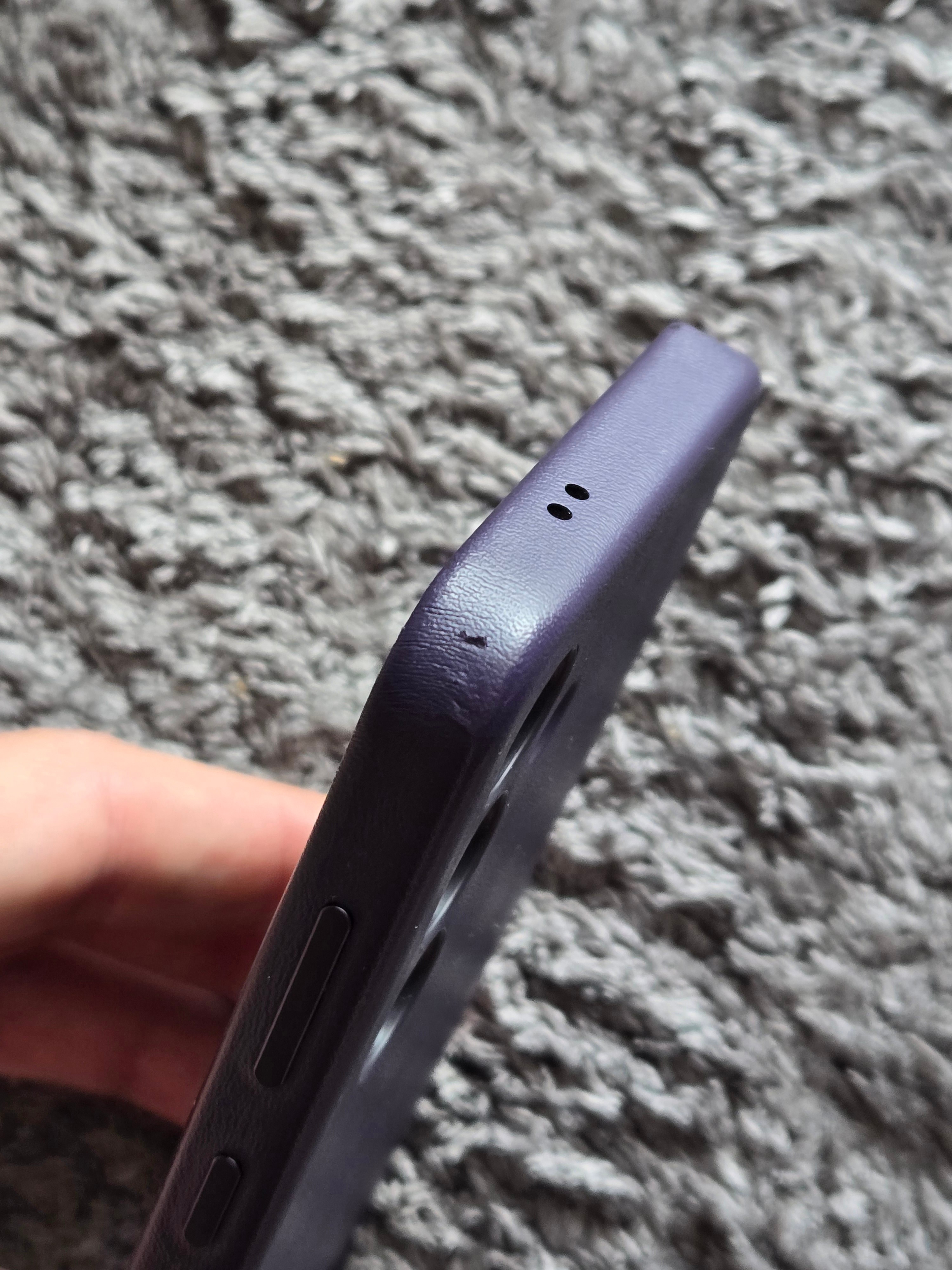 Husa de protectie Samsung Vegan Leather Case pentru Galaxy S24, DARK VIOLET