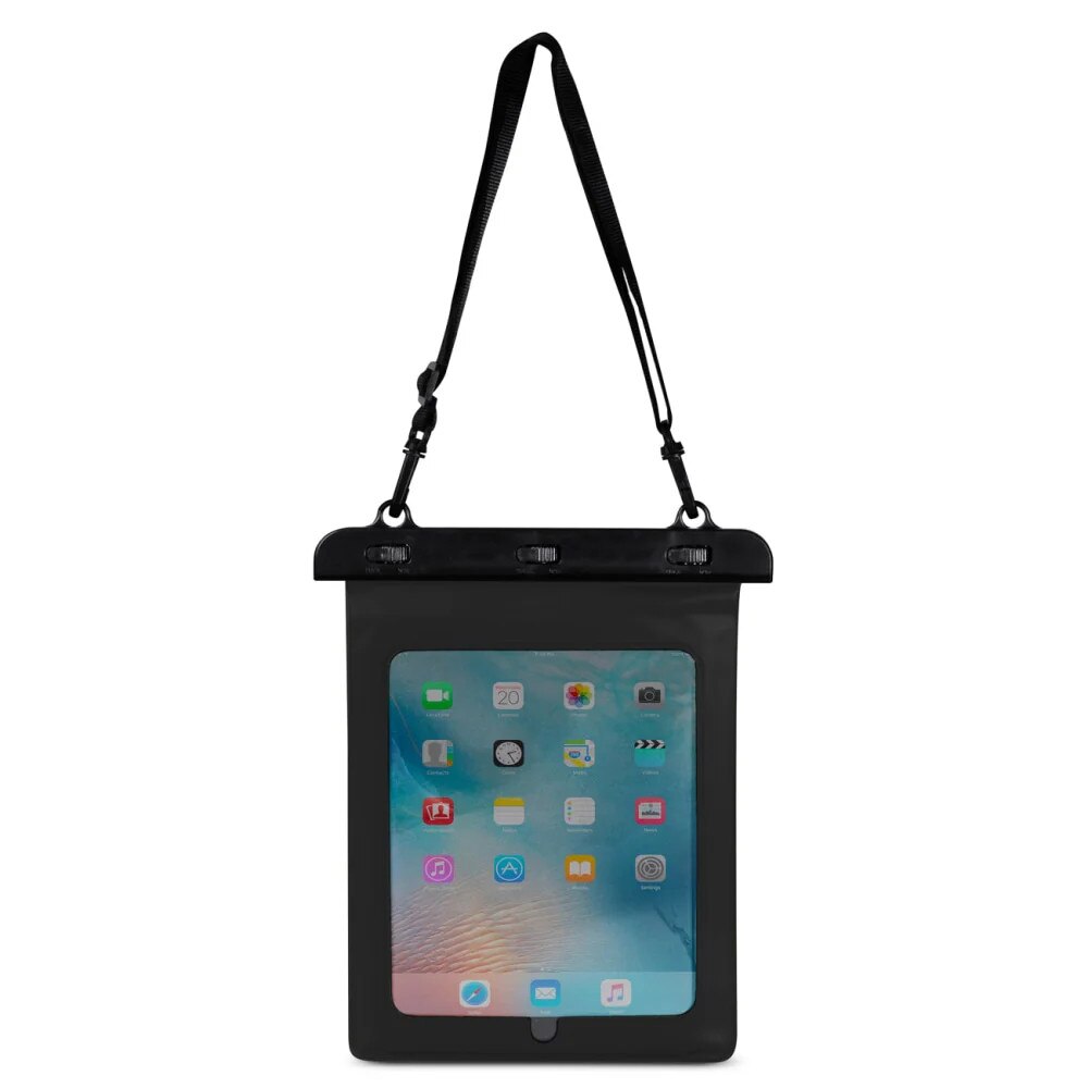 Husa tableta, Hurtel, PVC, Universal, Impermeabil, Negru