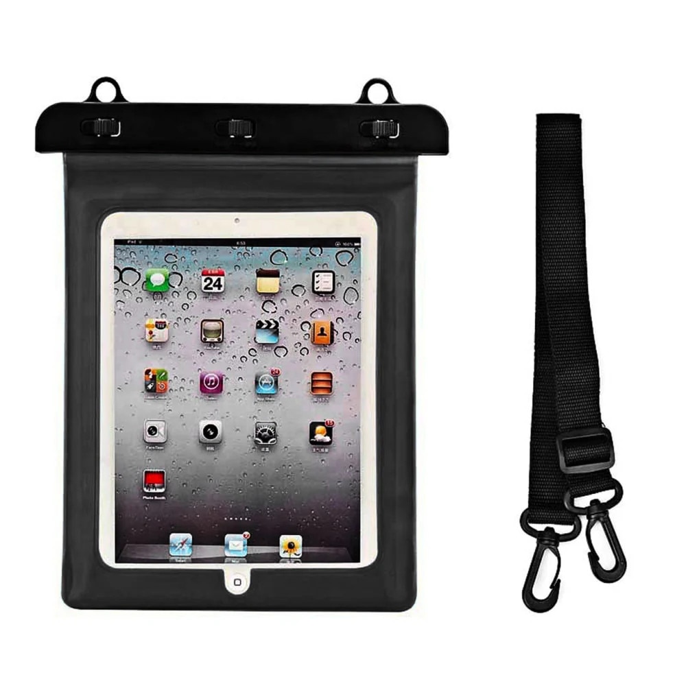 Husa tableta, Hurtel, PVC, Universal, Impermeabil, Negru