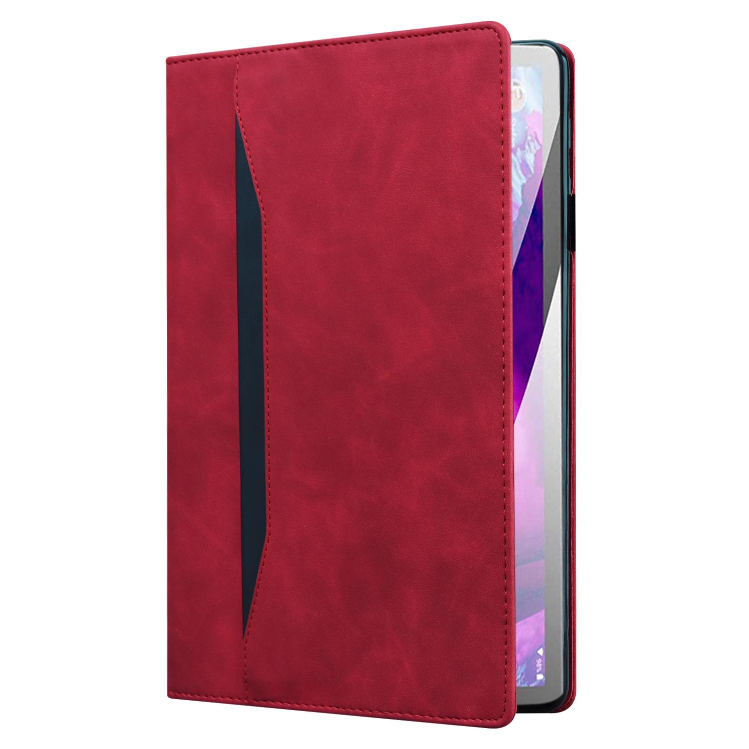 Husa tableta pentru Honor Pad X9a / X9 Pro, spate anti-soc din piele, design elegant, cu suport, culoare rosie