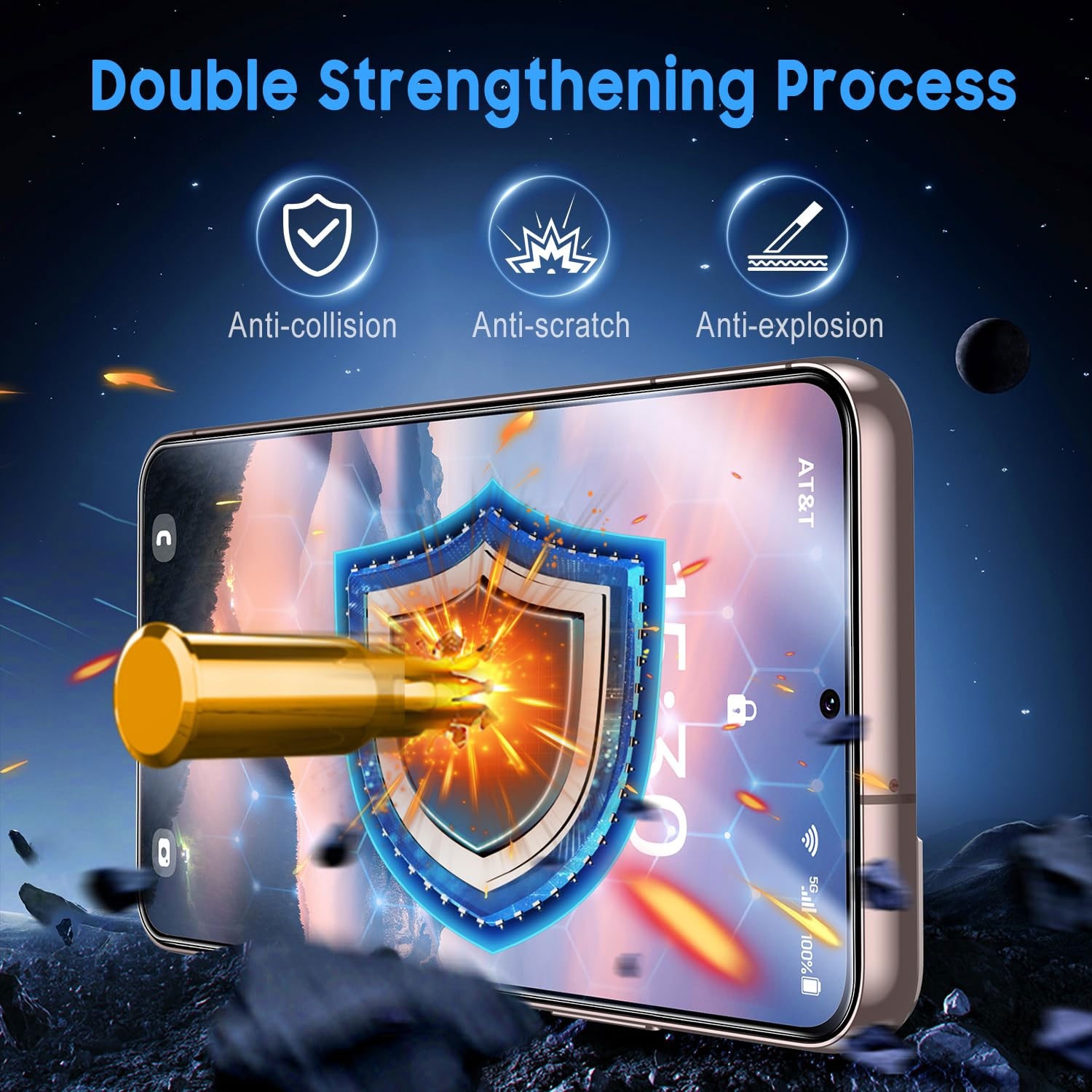 Set 5 Folii sticla compatibil cu pentru Xiaomi Redmi 10A / Redmi 10c, 3D, Full Glue, Sticla Securizata, Duritate Militara, Ultra HD, Anti Zgarieturi, Anti Socuri
