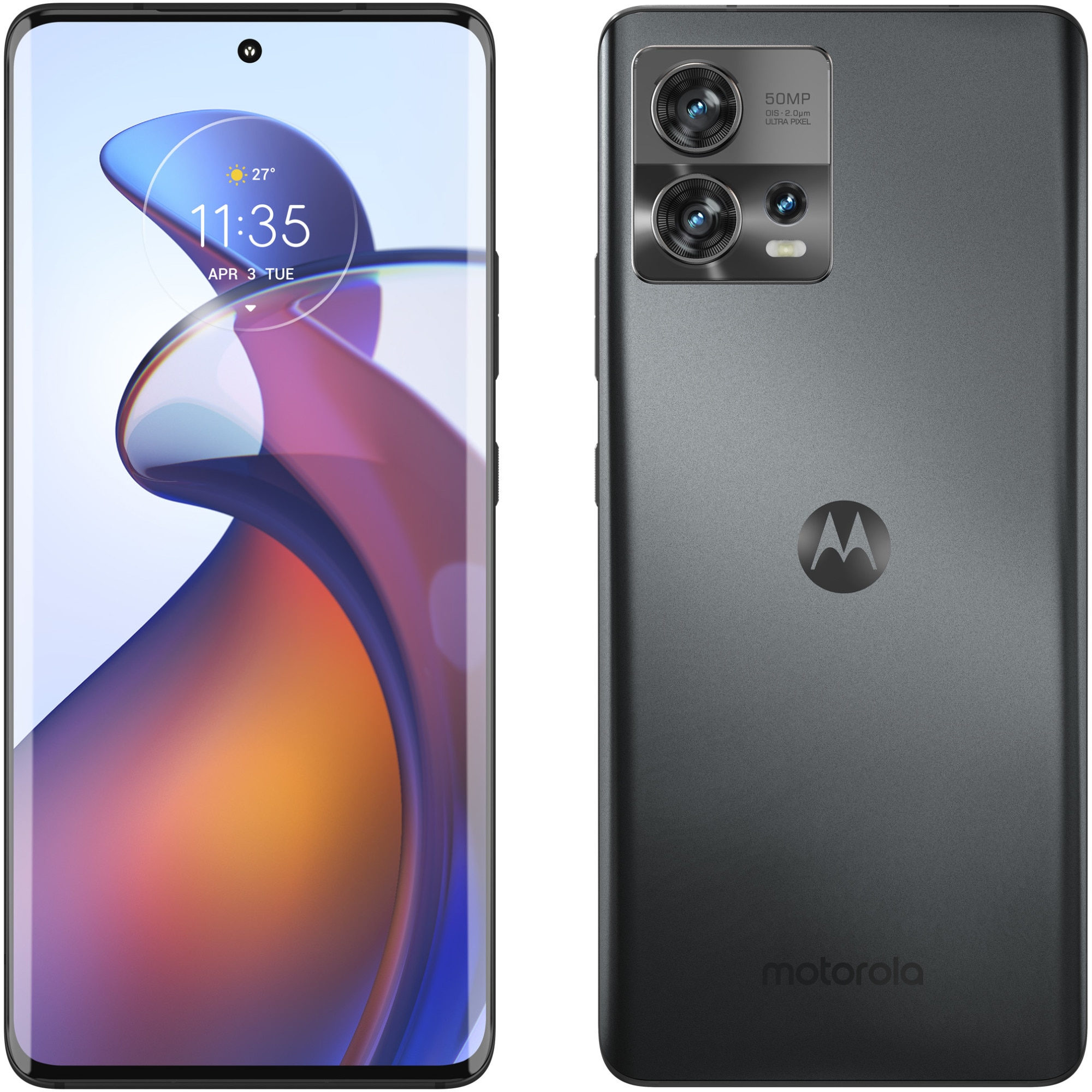 RESIGILAT: Telefon mobil Motorola Edge 30 Fusion, Dual SIM, 128GB, 8GB RAM, 5G, Cosmic Grey