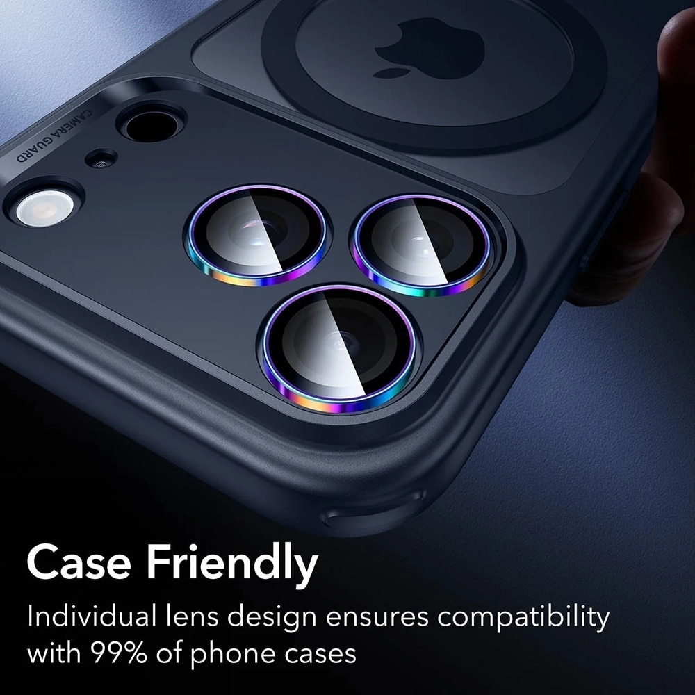 Folie Camera pentru iPhone 17 Pro / 17 Pro Max - ESR Armorite Camera Lens Protectors - Chromatic