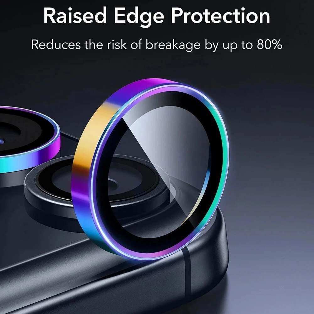 Folie Camera pentru iPhone 17 Pro / 17 Pro Max - ESR Armorite Camera Lens Protectors - Chromatic