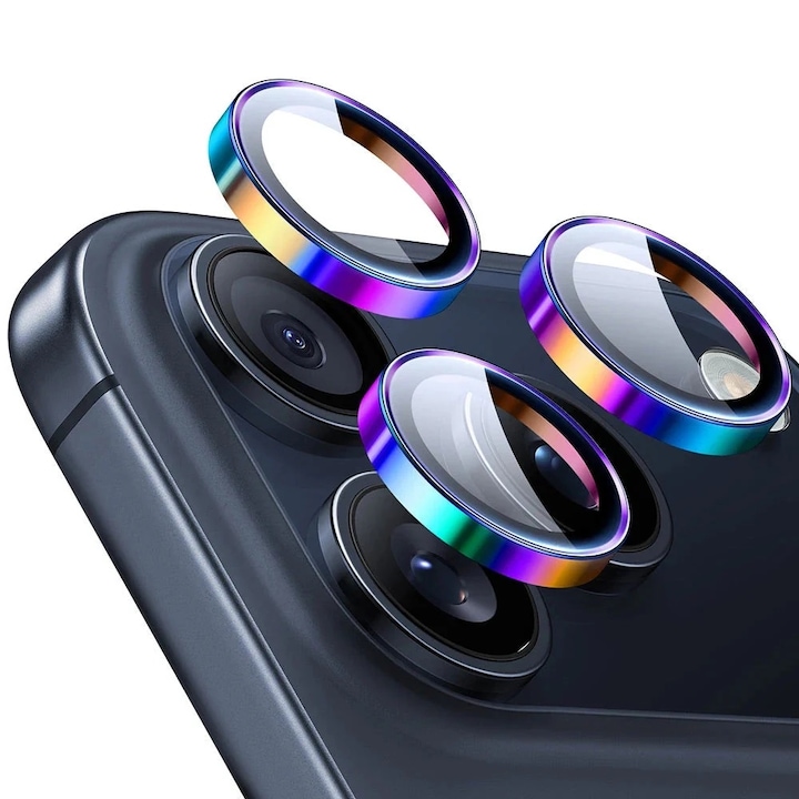 Folie Camera pentru iPhone 17 Pro / 17 Pro Max - ESR Armorite Camera Lens Protectors - Chromatic