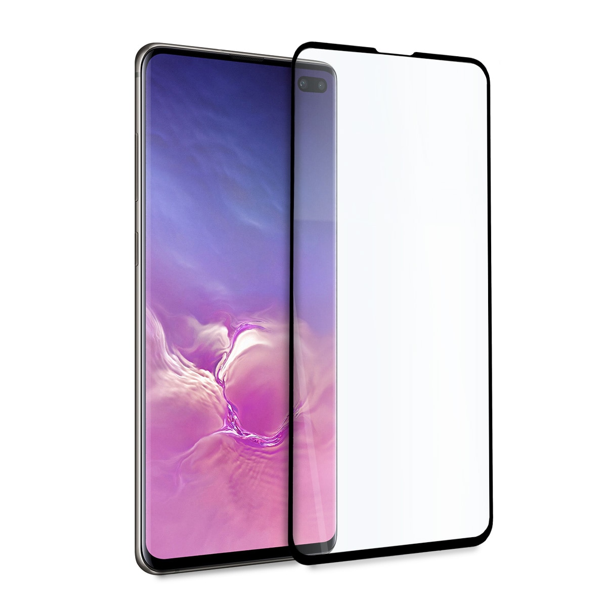 Folie de Sticla pentru Samsung S10 Plus, Full Glue, Full Cover, Negru