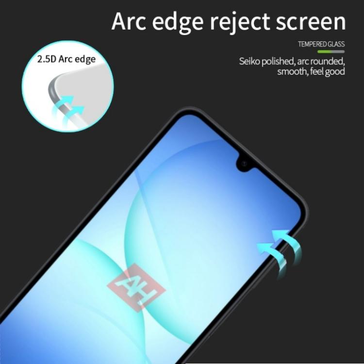 Folie din Sticla pentru Samsung Galaxy A17, Antisoc, Full Screen, Margini negre