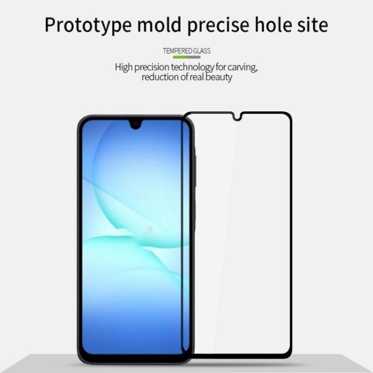 Folie din Sticla pentru Samsung Galaxy A17, Antisoc, Full Screen, Margini negre