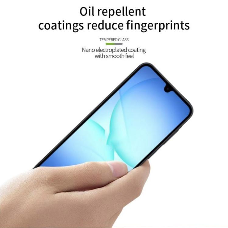 Folie din Sticla pentru Samsung Galaxy A17, Antisoc, Full Screen, Margini negre