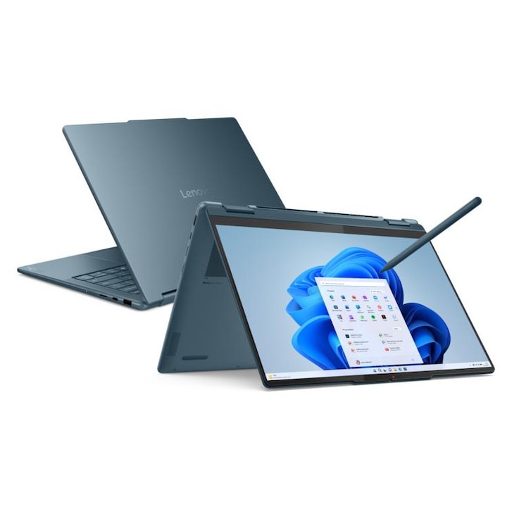 Laptop 2in1 Lenovo, Yoga 7 14AKP10, AMD Ryzen AI 7 350, 16 GB RAM, 512 GB SSD, WUXGA, Tidal Teal, Windows 11 Home