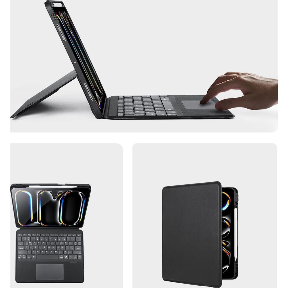 Husa tableta Dux Ducis Bluetooth DK Series pentru iPad Pro 13 "7th gen 2024, negru