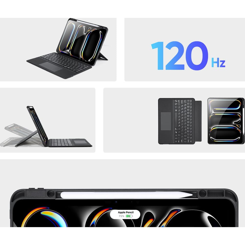 Husa tableta Dux Ducis Bluetooth DK Series pentru iPad Pro 13 "7th gen 2024, negru