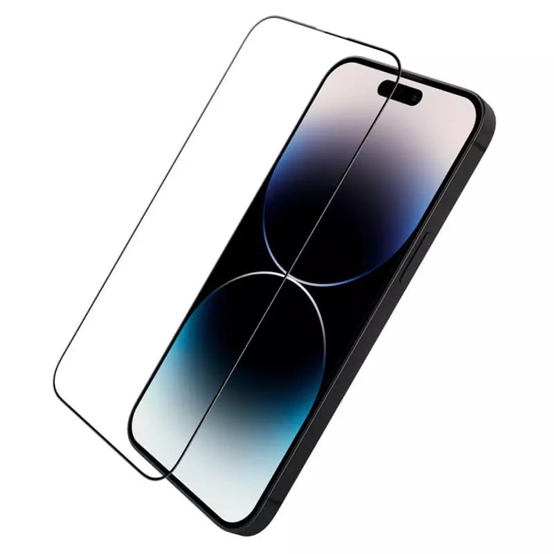 Folie telefon, Sticla, Pentru Apple iPhone 14 Pro Max, Negru