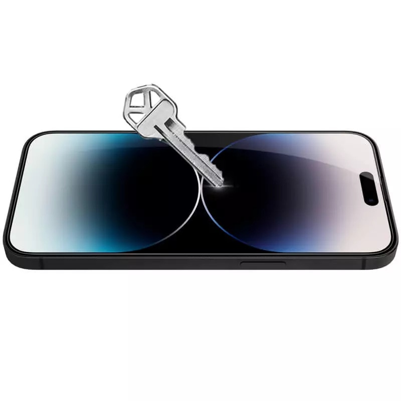 Folie telefon, Sticla, Pentru Apple iPhone 14 Pro Max, Negru