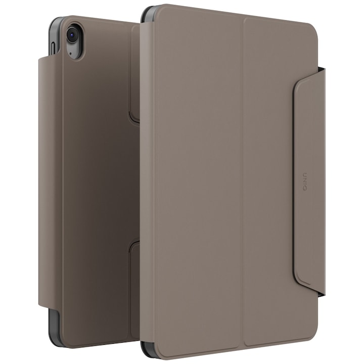 Husa de protectie pentru tableta UNIQ, cu functie de suport, rotire 360°, gri, pentru iPad Air 13inch M2/M3 (2024/2025)