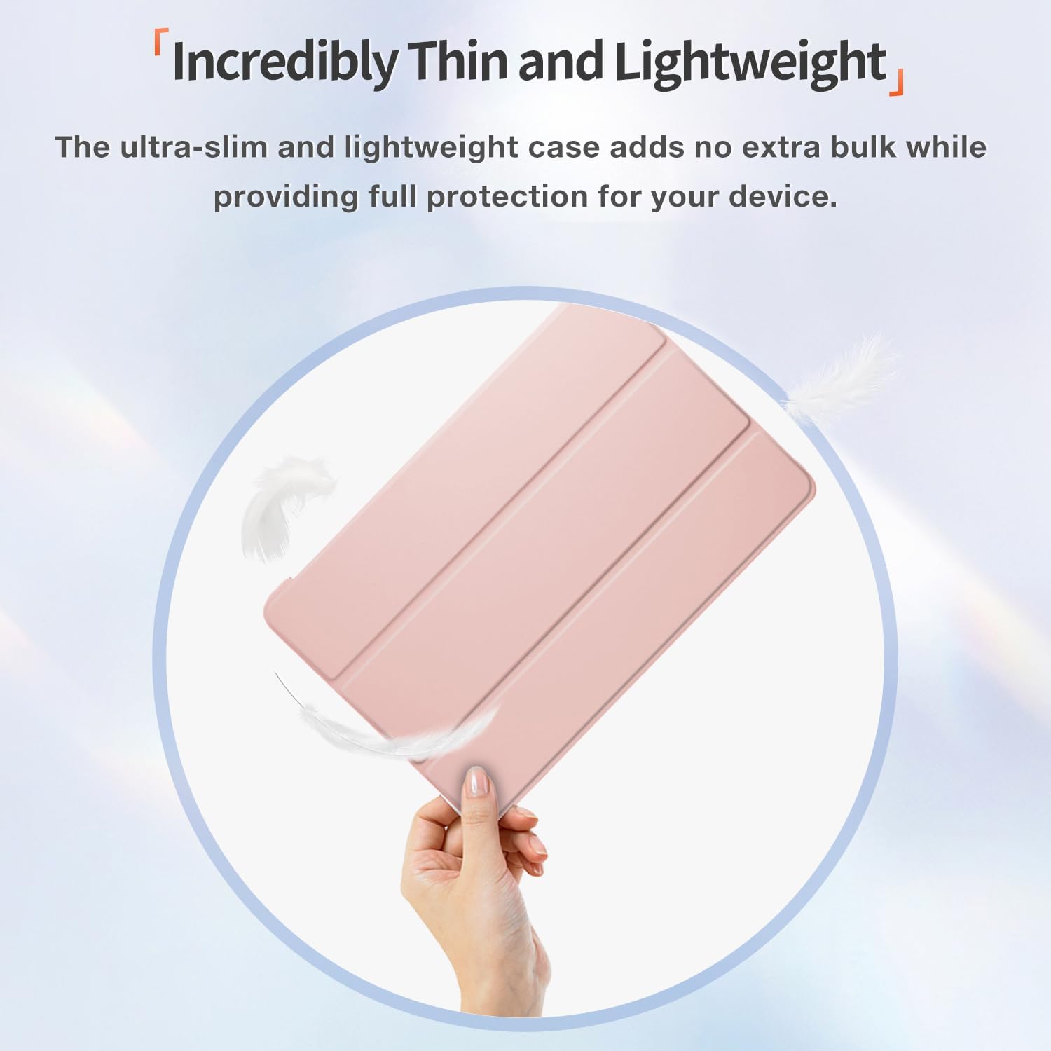 Husa Sigloo pentru tableta Xiaomi Pad 6S Pro 12.4' (2024) – Slim, Tri-Fold Magnetic, Piele Ecologica, Antisoc, Stand Reglabil, – Roz