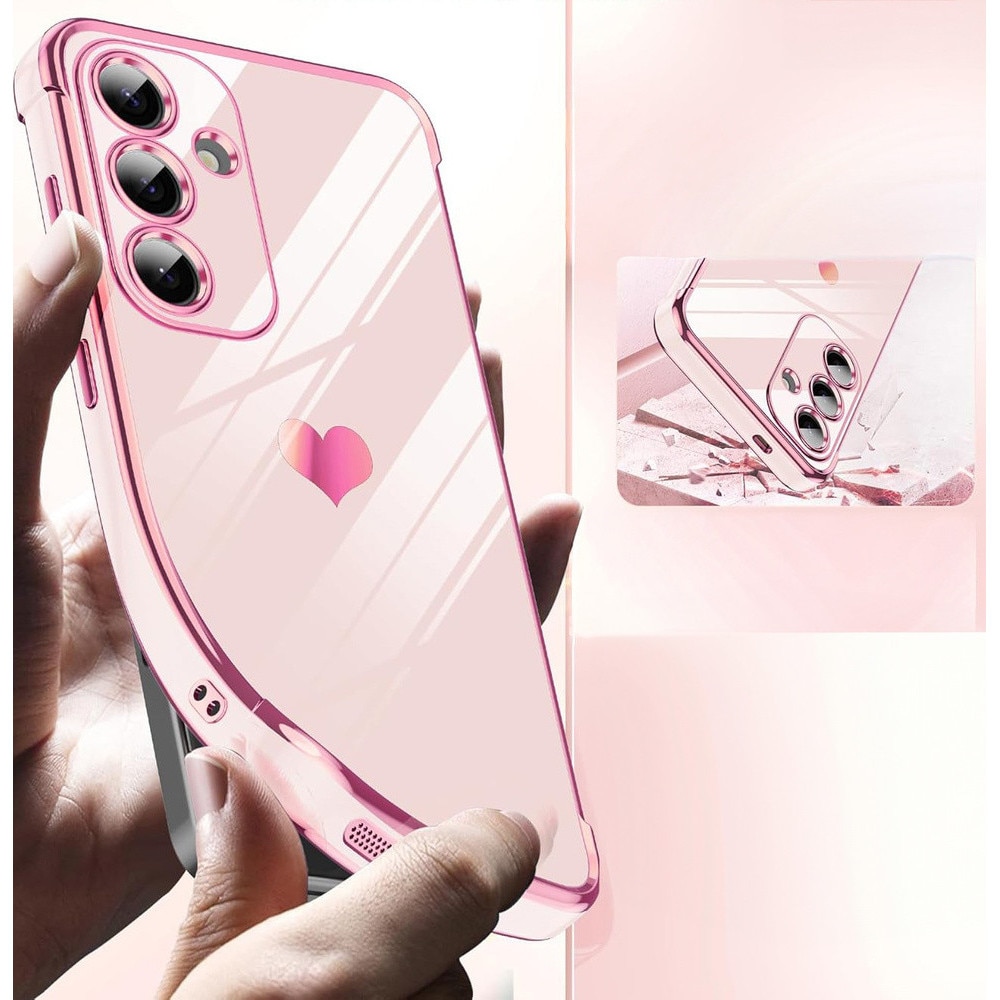 Husa pentru Samsung Galaxy S26, Electro heart, rose gold