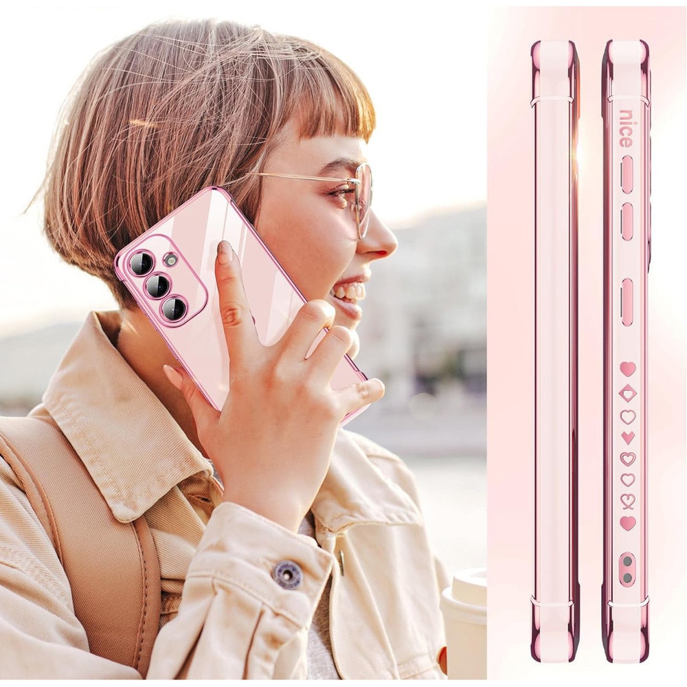 Husa pentru Samsung Galaxy S26, Electro heart, rose gold