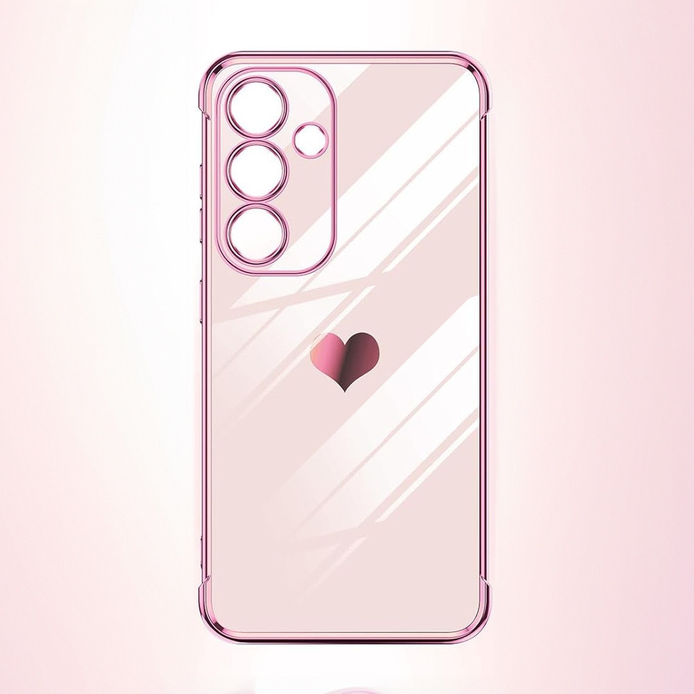 Husa pentru Samsung Galaxy S26, Electro heart, rose gold