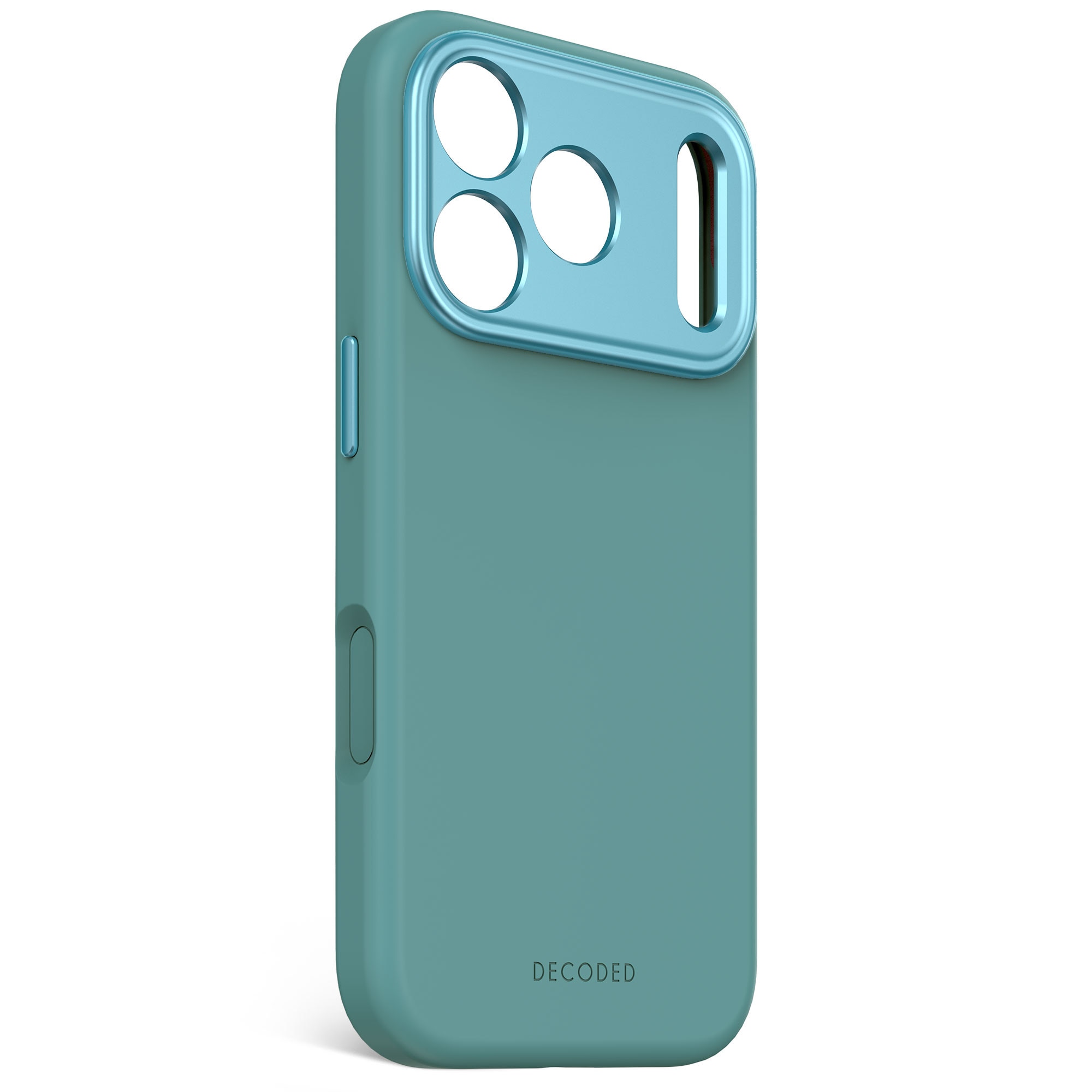 Husa din Silicon Antimicrobian DECODED pentru iPhone 17 Pro - Retro Blue