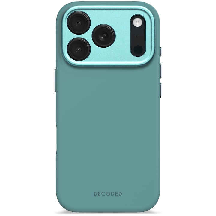 Husa din Silicon Antimicrobian DECODED pentru iPhone 17 Pro - Retro Blue