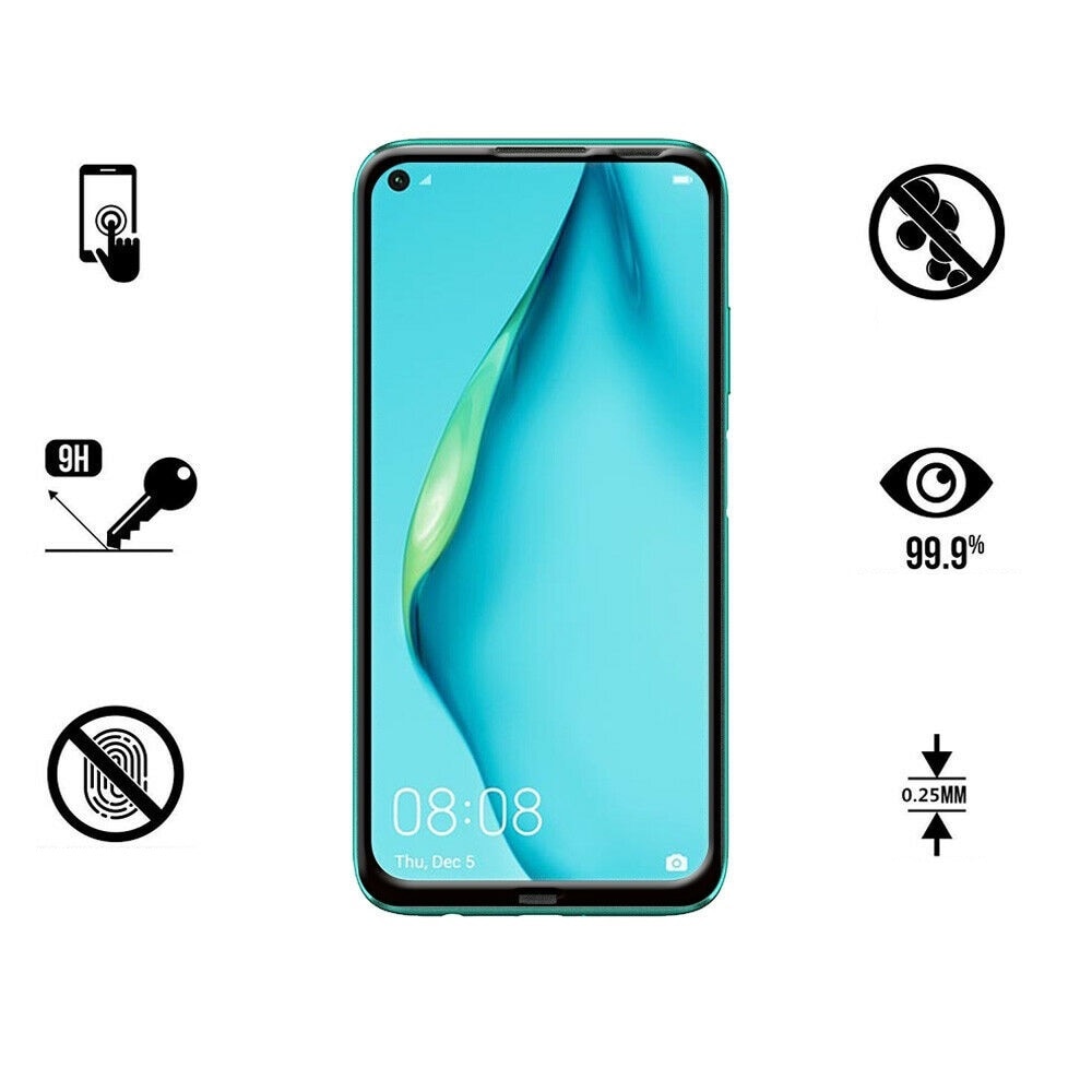 Folie protectie Premium Huawei P 40 Lite Full Cover Black 6D, Full Glue, Sticla securizata