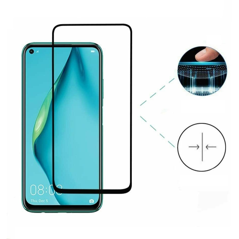 Folie protectie Premium Huawei P 40 Lite Full Cover Black 6D, Full Glue, Sticla securizata