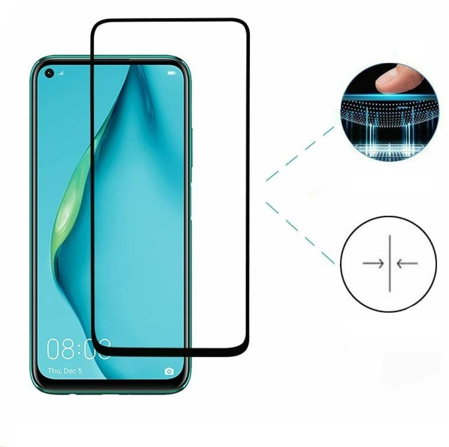 Folie protectie Premium Huawei P 40 Lite Full Cover Black 6D, Full Glue, Sticla securizata