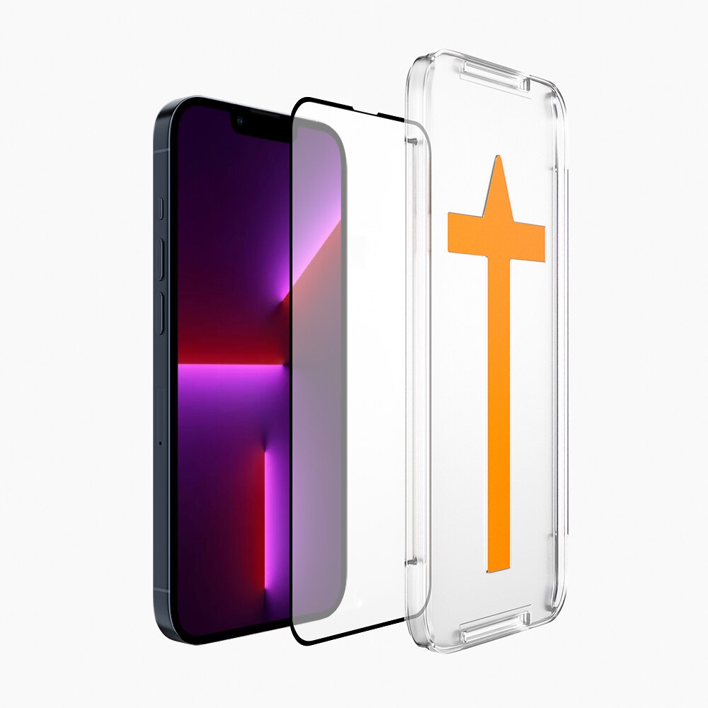 Folie Sticla Dr.Shield, Compatibila Apple iPhone 13 Pro Max, Full Cover - Cu Sistem de Montare