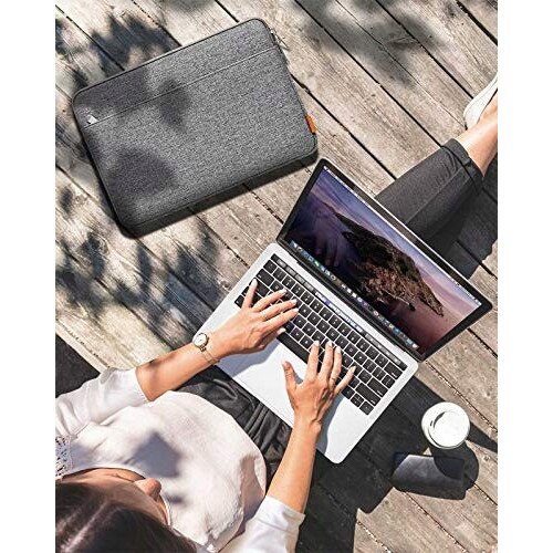 Etui laptop, 30,5x21,5x2cm, impermeabil, cu buzunar, pentru MacBook Air/Pro 13" si alte laptopuri subtiri
