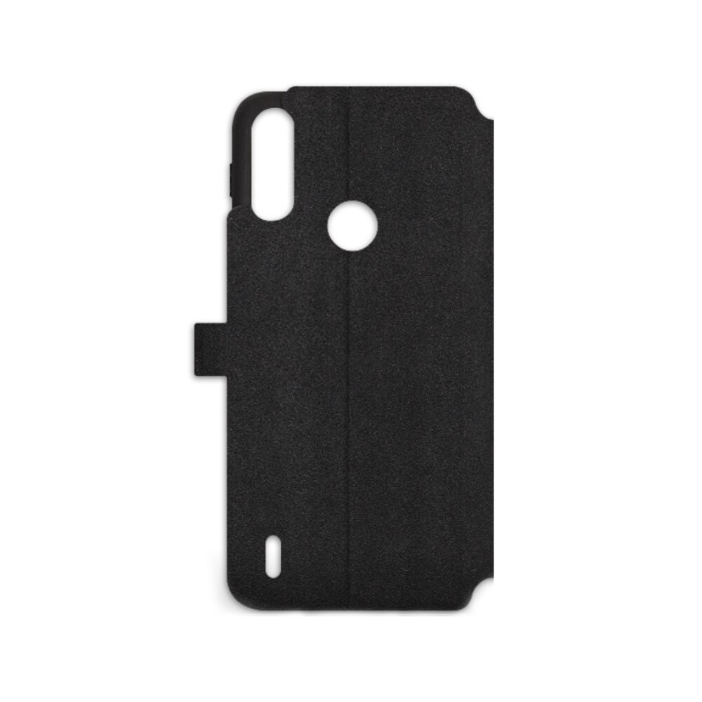 Husa tip carte compatibila cu Motorola Moto E7 Power, Goospery Flip Book, inchidere magnetica, buzunar card, premium stand, Negru