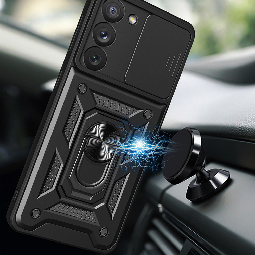 Carcasa Hybrid Armor CamShield compatibila cu Samsung Galaxy A54 5G Black