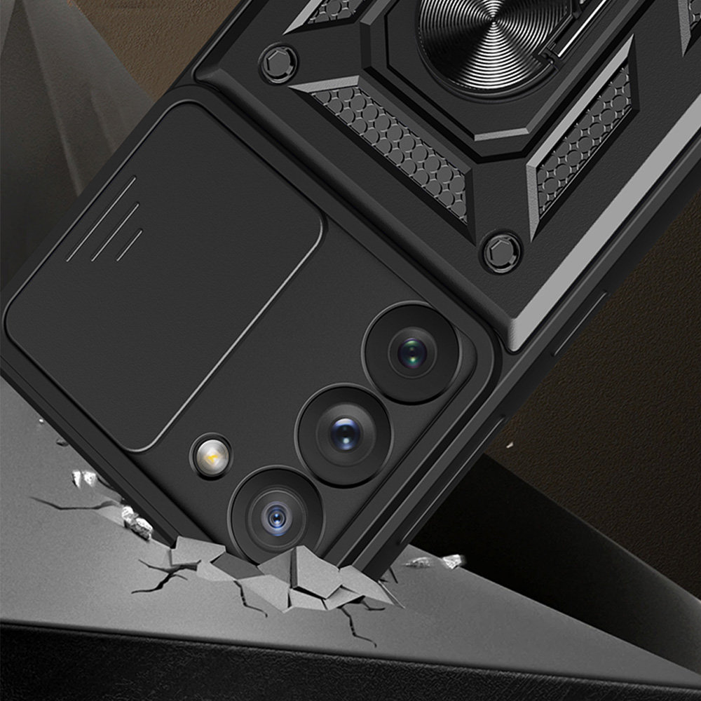 Carcasa Hybrid Armor CamShield compatibila cu Samsung Galaxy A54 5G Black
