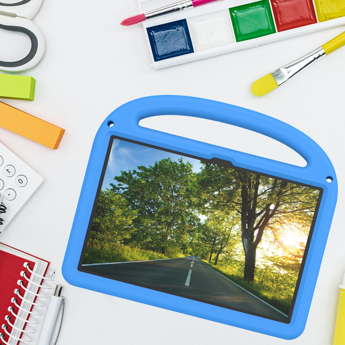 Husa pentru Lenovo Tab M11, funcție suport, albastru, 10.95"