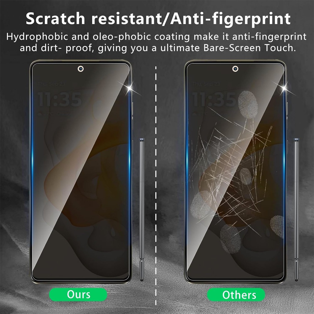 Folie PRIVACY pentru Oppo Find X9 Pro, din Sticla Securizata, Anti-Spy 9H, Display Securizat, Dubla Protectie